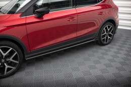 Seitenschweller Ansatz Cup Leisten passend für Seat Arona FR Mk1 schwarz Hochglanz