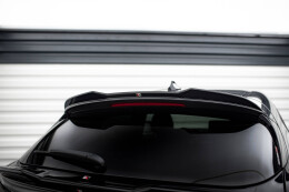 Oberer Heck Spoiler Aufsatz Abrisskante 3D für Alfa Romeo Stelvio Quadrifoglio Mk1 schwarz Hochglanz
