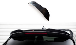 Oberer Heck Spoiler Aufsatz Abrisskante 3D passend für Alfa Romeo Stelvio Mk1 schwarz Hochglanz