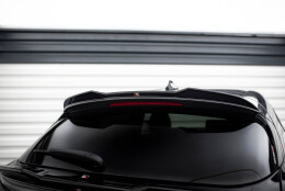 Oberer Heck Spoiler Aufsatz Abrisskante 3D passend für Alfa Romeo Stelvio Mk1 schwarz Hochglanz