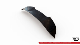 Oberer Heck Spoiler Aufsatz Abrisskante 3D passend für Alfa Romeo Stelvio Mk1 schwarz Hochglanz