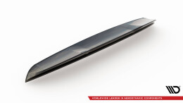 Oberer Heck Spoiler Aufsatz Abrisskante 3D passend für Alfa Romeo Stelvio Mk1 schwarz Hochglanz