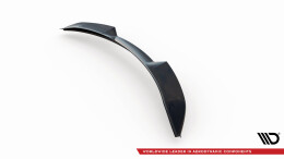 Unterer Heck Spoiler Aufsatz Abrisskante 3D passend für Alfa Romeo Stelvio Mk1 schwarz Hochglanz
