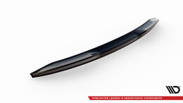 Unterer Heck Spoiler Aufsatz Abrisskante 3D passend für Alfa Romeo Stelvio Mk1 schwarz Hochglanz