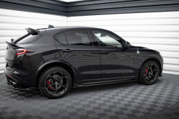 Seitenschweller Ansatz Cup Leisten passend für Alfa Romeo Stelvio Quadrifoglio Mk1 schwarz Hochglanz