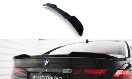 Heck Spoiler Aufsatz Abrisskante 3D passend für BMW 7 E65 schwarz Hochglanz