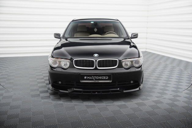 Cup Spoilerlippe Front Ansatz passend für BMW 7 E65 schwarz Hochglanz