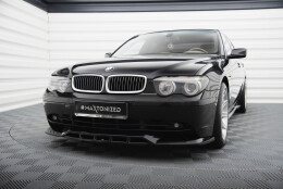 Cup Spoilerlippe Front Ansatz passend für BMW 7 E65 schwarz Hochglanz
