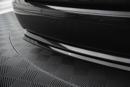 Mittlerer Cup Diffusor Heck Ansatz passend für BMW 7 E65 schwarz Hochglanz