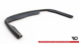 Mittlerer Cup Diffusor Heck Ansatz passend für BMW 7 E65 schwarz Hochglanz