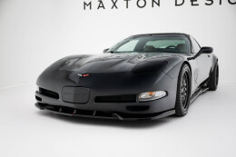 Cup Spoilerlippe Front Ansatz passend für Chevrolet Corvette C5 schwarz Hochglanz