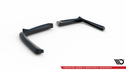 Heck Ansatz Flaps Diffusor passend für Chevrolet Corvette C5 schwarz Hochglanz