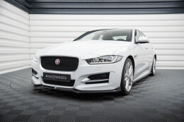 Cup Spoilerlippe Front Ansatz V.1 für Jaguar XE R-Sport X760 schwarz Hochglanz