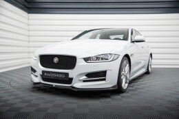 Cup Spoilerlippe Front Ansatz V.1 passend für Jaguar XE R-Sport X760 schwarz Hochglanz