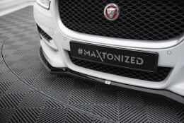 Cup Spoilerlippe Front Ansatz V.1 passend für Jaguar XE R-Sport X760 schwarz Hochglanz