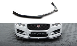 Street+ Spoilerlippe Front Ansatz V.1 passend für Jaguar XE R-Sport X760 schwarz Hochglanz