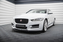 Street+ Spoilerlippe Front Ansatz V.2 passend für Jaguar XE R-Sport X760 schwarz Hochglanz