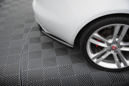 Heck Ansatz Flaps Diffusor passend für Jaguar XE R-Sport X760 schwarz Hochglanz