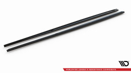 Seitenschweller Ansatz Cup Leisten für Jaguar XE R-Sport X760 schwarz Hochglanz