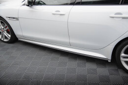 Seitenschweller Ansatz Cup Leisten passend für Jaguar XE R-Sport X760 schwarz Hochglanz