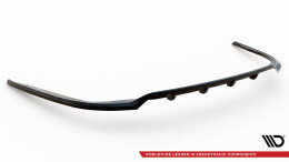 Mittlerer Cup Diffusor Heck Ansatz DTM Look passend für Toyota Avensis Limousine Mk3 Facelift schwarz Hochglanz