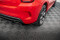 Mittlerer Cup Diffusor Heck Ansatz DTM Look für Fiat 500X Sport Mk1 Facelift schwarz Hochglanz