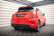 Mittlerer Cup Diffusor Heck Ansatz DTM Look für Fiat 500X Sport Mk1 Facelift schwarz Hochglanz