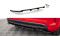 Mittlerer Cup Diffusor Heck Ansatz DTM Look passend für Fiat 500X Sport Mk1 Facelift schwarz Hochglanz