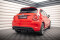 Mittlerer Cup Diffusor Heck Ansatz DTM Look passend für Fiat 500X Sport Mk1 Facelift schwarz Hochglanz