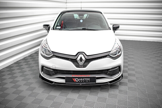 Cup Spoilerlippe Front Ansatz V.2 passend für Renault Clio RS Mk4 schwarz Hochglanz