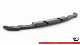 Mittlerer Cup Diffusor Heck Ansatz DTM Look passend für Renault Clio RS Mk4 schwarz Hochglanz