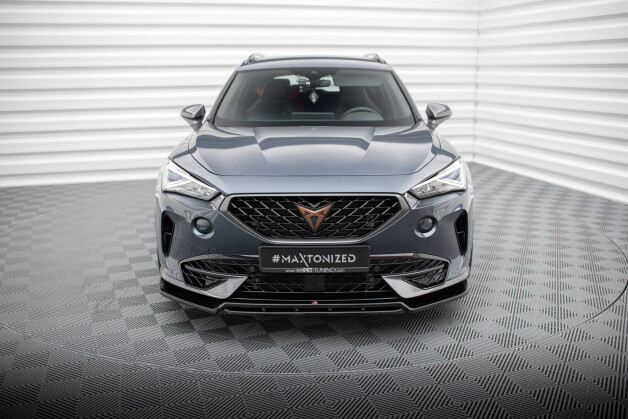 Cup Spoilerlippe Front Ansatz V.5 passend für Cupra Formentor Mk1 schwarz Hochglanz