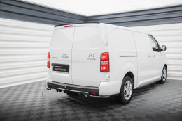 Heck Spoiler Aufsatz Abrisskante passend für Citroen Jumpy Mk3 schwarz Hochglanz