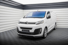 Cup Spoilerlippe Front Ansatz passend für Citroen Jumpy Mk3 / Peugeot Expert Mk3 schwarz Hochglanz