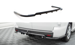 Mittlerer Cup Diffusor Heck Ansatz DTM Look passend für Citroen Jumpy L3 Mk3 schwarz Hochglanz