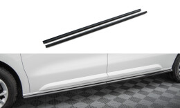 Seitenschweller Ansatz Cup Leisten passend für Citroen Jumpy l2 /l3 Mk3 / Peugeot Expert l2 /l3 Mk3 schwarz Hochglanz