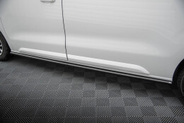 Seitenschweller Ansatz Cup Leisten passend für Citroen Jumpy l2 /l3 Mk3 / Peugeot Expert l2 /l3 Mk3 schwarz Hochglanz