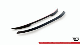 Heck Spoiler Aufsatz Abrisskante passend für Jeep Compass Limited Mk2 FL schwarz Hochglanz