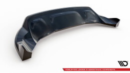 Mittlerer Cup Diffusor Heck Ansatz DTM Look passend für Jeep Compass Limited Mk2 Facelift schwarz Hochglanz