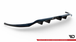 Street+ Mittlerer Diffusor RACE Heck Ansatz passend für VW Tiguan R-Line Mk2 FL schwarz Hochglanz