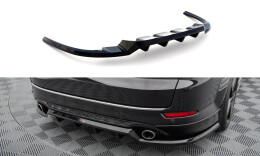 Mittlerer Cup Diffusor Heck Ansatz DTM Look passend für Ford Mondeo Kombi ST-Line Mk4 Facelift schwarz Hochglanz