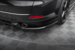 Mittlerer Cup Diffusor Heck Ansatz DTM Look passend für Ford Mondeo Kombi ST-Line Mk4 Facelift schwarz Hochglanz