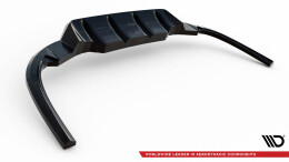 Mittlerer Cup Diffusor Heck Ansatz DTM Look passend für Ford Mondeo Kombi ST-Line Mk4 Facelift schwarz Hochglanz