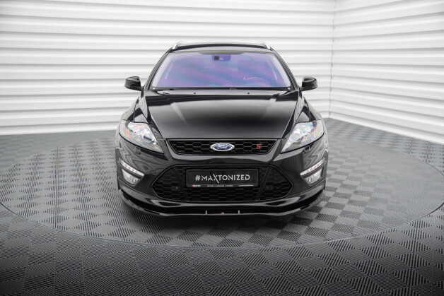 Cup Spoilerlippe Front Ansatz V.1 passend für Ford Mondeo ST-Line Mk4 Facelift schwarz Hochglanz