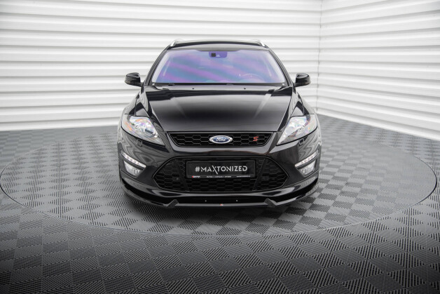 Cup Spoilerlippe Front Ansatz V.2 für Ford Mondeo ST-Line Kombi Mk4 Facelift schwarz Hochglanz