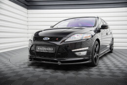 Street+ Spoilerlippe Front Ansatz V.2 passend für Ford Mondeo ST-Line Kombi Mk4 FL schwarz Hochglanz