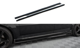 Seitenschweller Ansatz Cup Leisten passend für Ford Mondeo ST-Line Mk4 Facelift schwarz Hochglanz