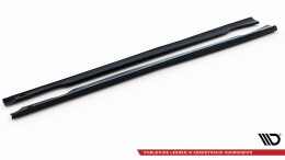 Seitenschweller Ansatz Cup Leisten passend für Ford Mondeo ST-Line Mk4 Facelift schwarz Hochglanz