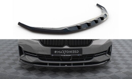Cup Spoilerlippe Front Ansatz V.1 passend für BMW 5er G30 / G31 Facelift schwarz Hochglanz