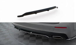 Mittlerer Cup Diffusor Heck Ansatz DTM Look passend für BMW 5er G30 / G31 Facelift schwarz Hochglanz